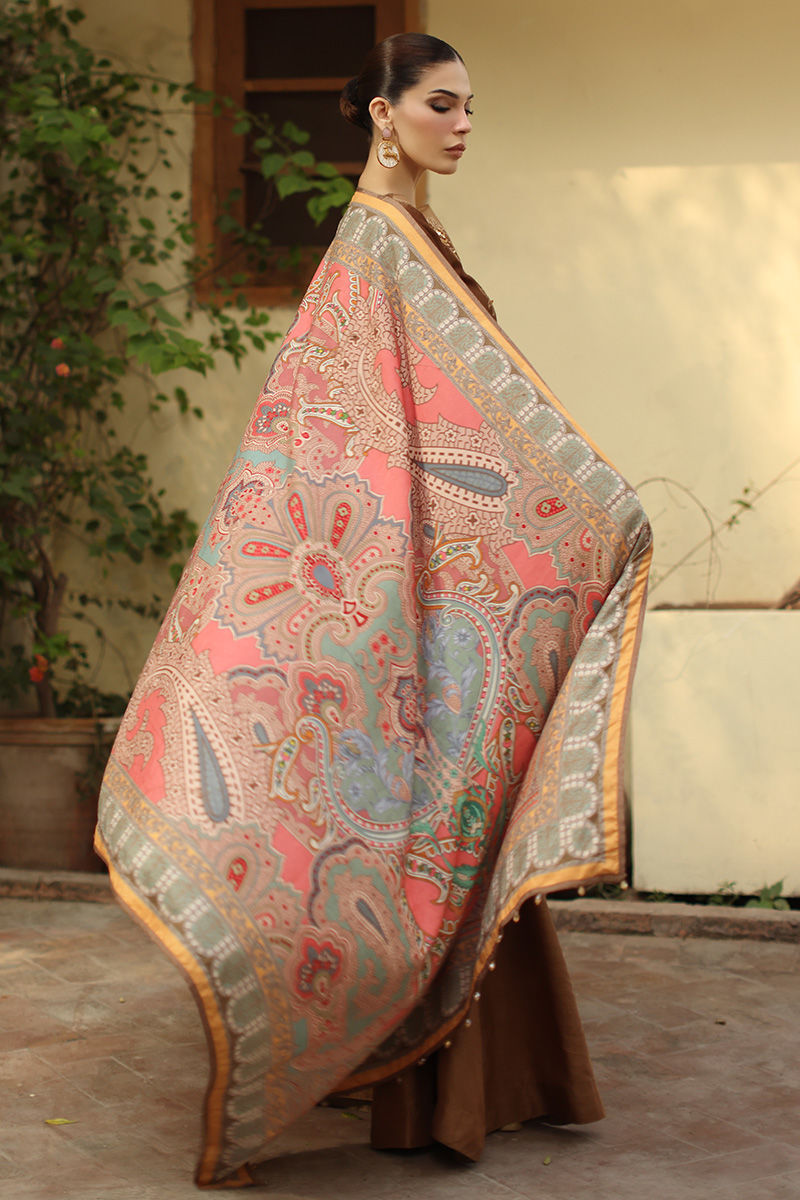 Aisha Imran | Printed Panache Velvet Shawls 25 | Myra Velvet Shawl