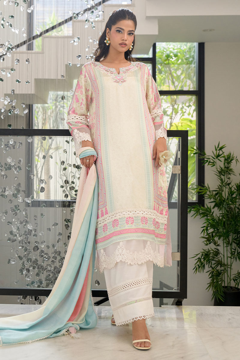 Fatima Khan | Eid Digital Silk Prints |  Sage Orchid