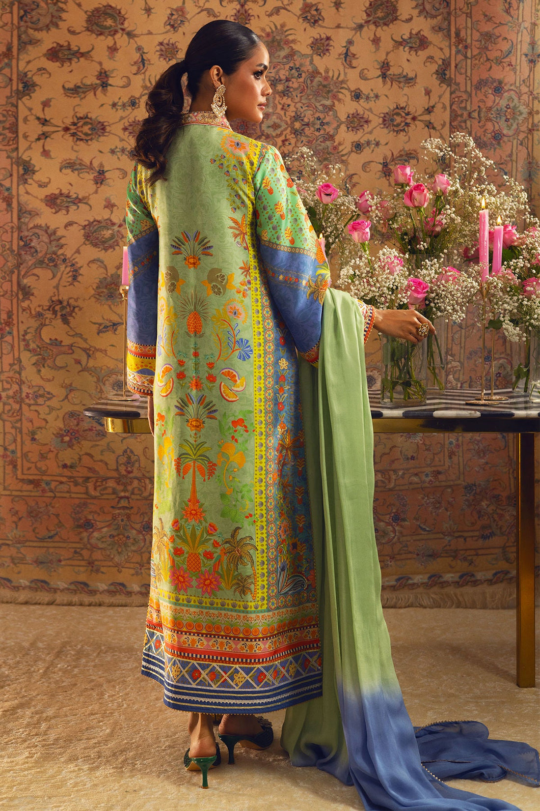 Annus Abrar | Lime Luxe Silk |  Limya