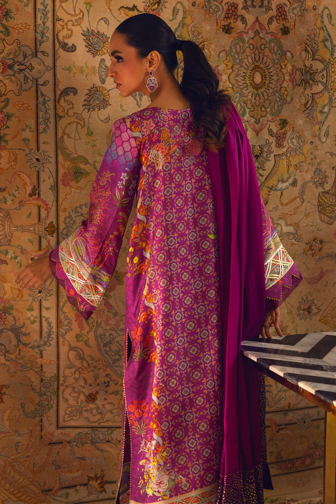 Annus Abrar | Lime Luxe Silk |  Salomi
