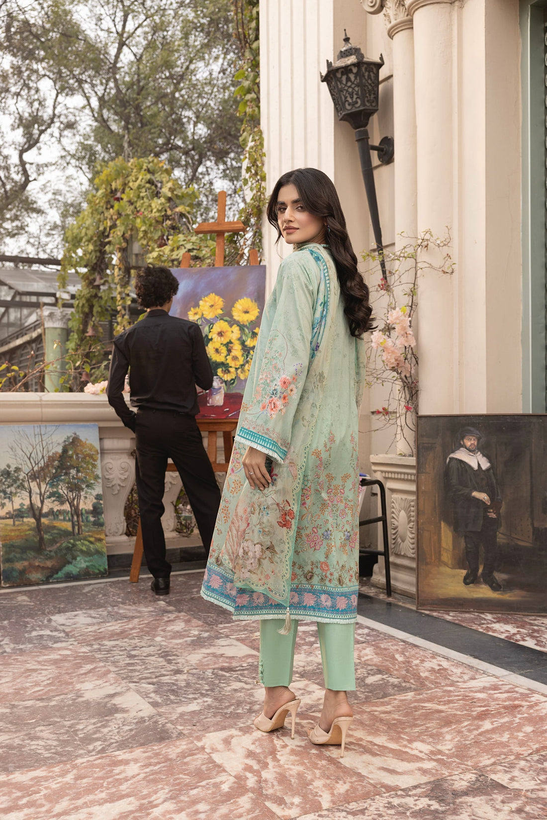 LSM | Embroidered and Printed Lawn | LG-MM-0300