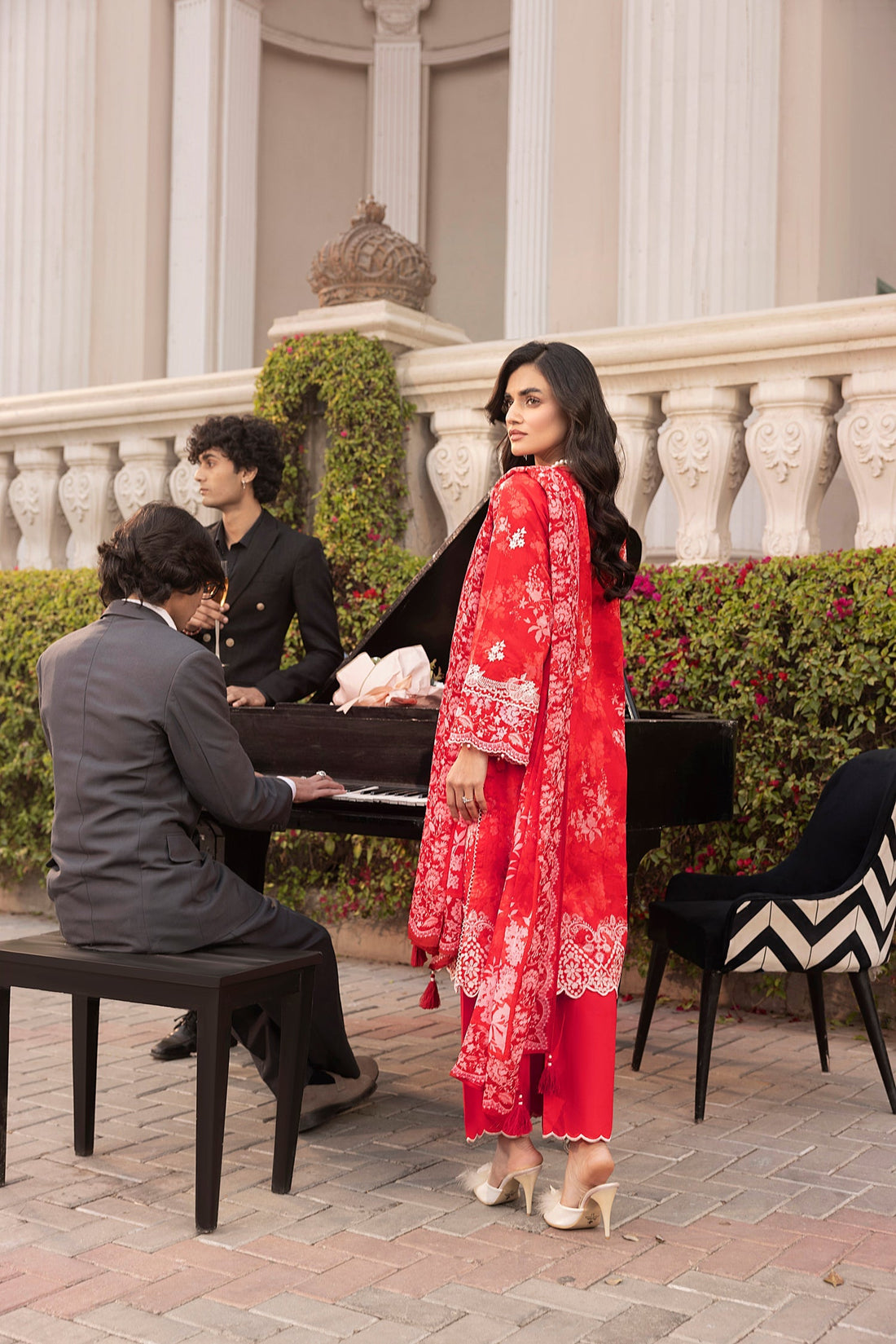 LSM | Embroidered and Printed Lawn | LG-MM-0251