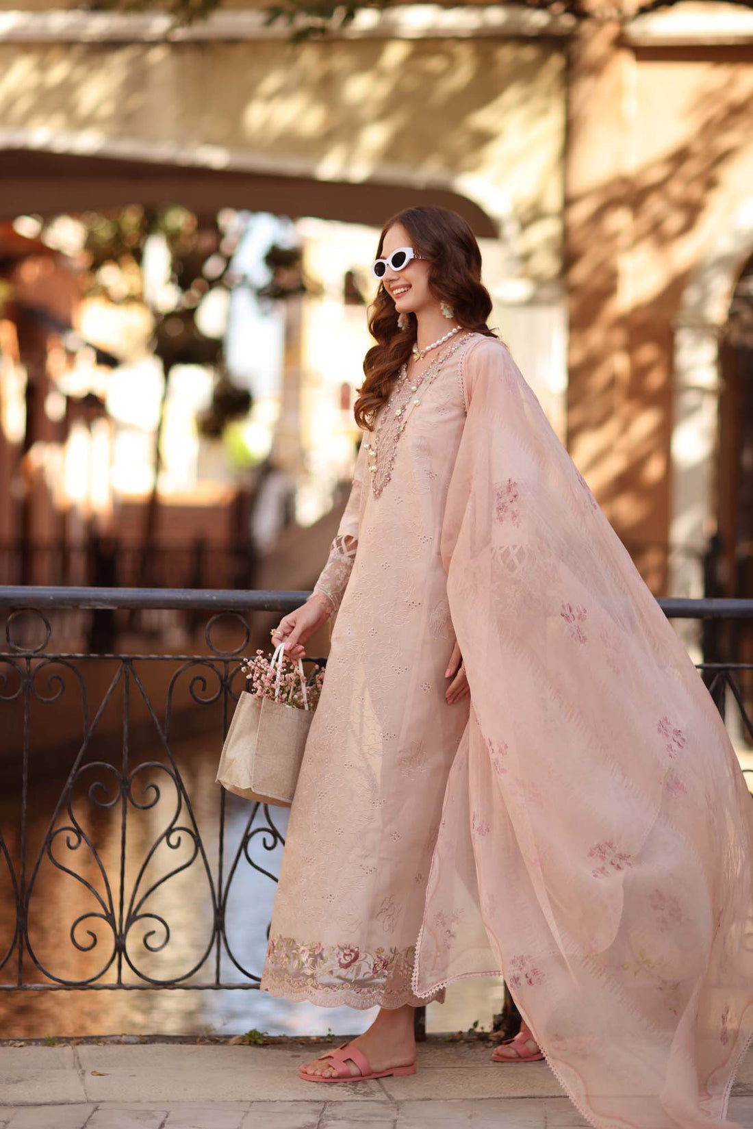 Noor by Saadia Asad | Eid Luxe Printkhaas 26 | D6 - B - Ballet Pink