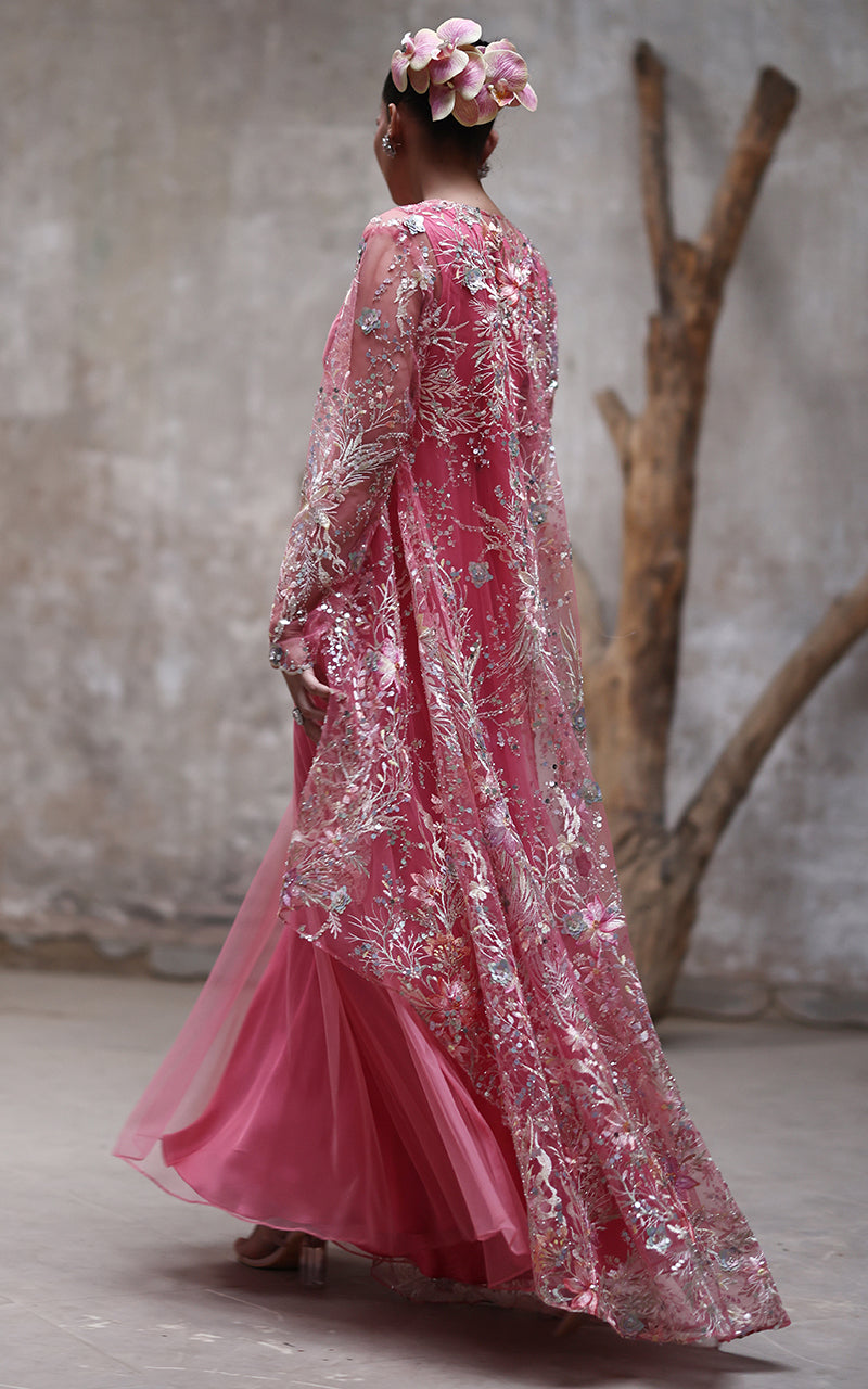 Threads and Motifs | Formal Dresses 25 | NET EMBROIDERED JAKCET WITH MAXI