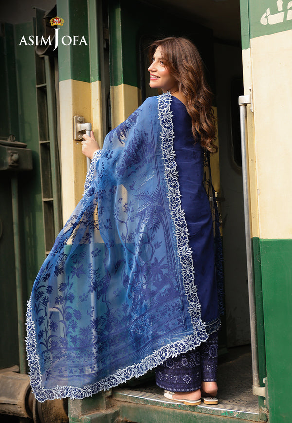 Asim Jofa | Summer Rhapsody | AJUBU-02 Embroidered Jacquard
