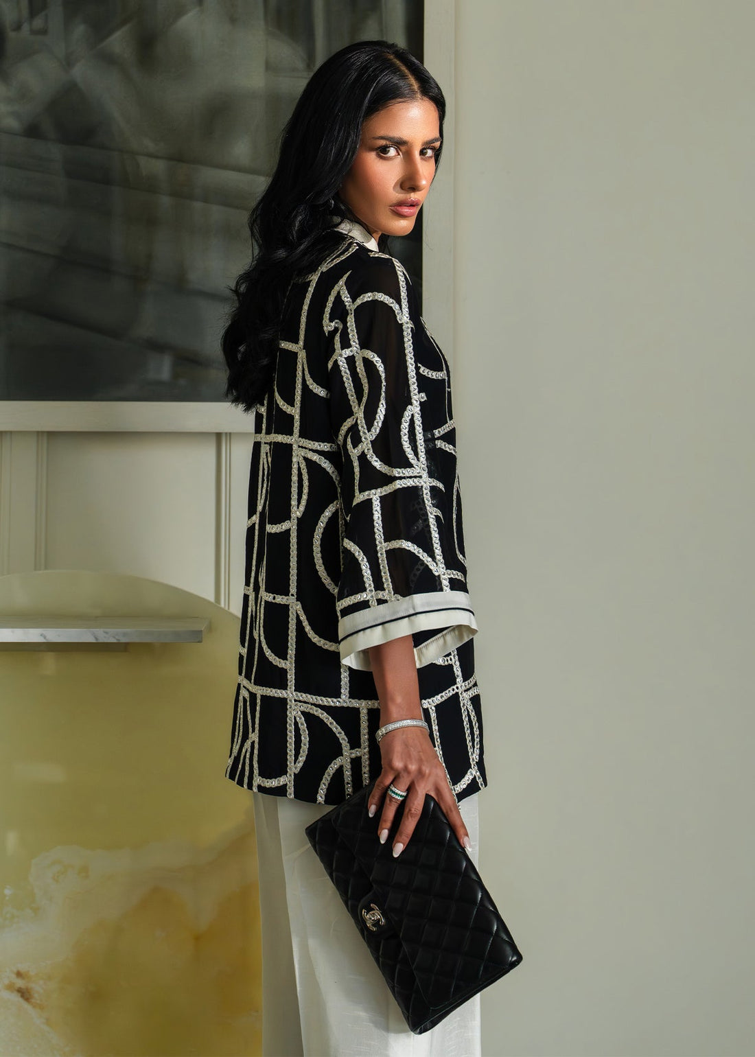 Mahgul | Mahsa Formals |Monochrome Muse