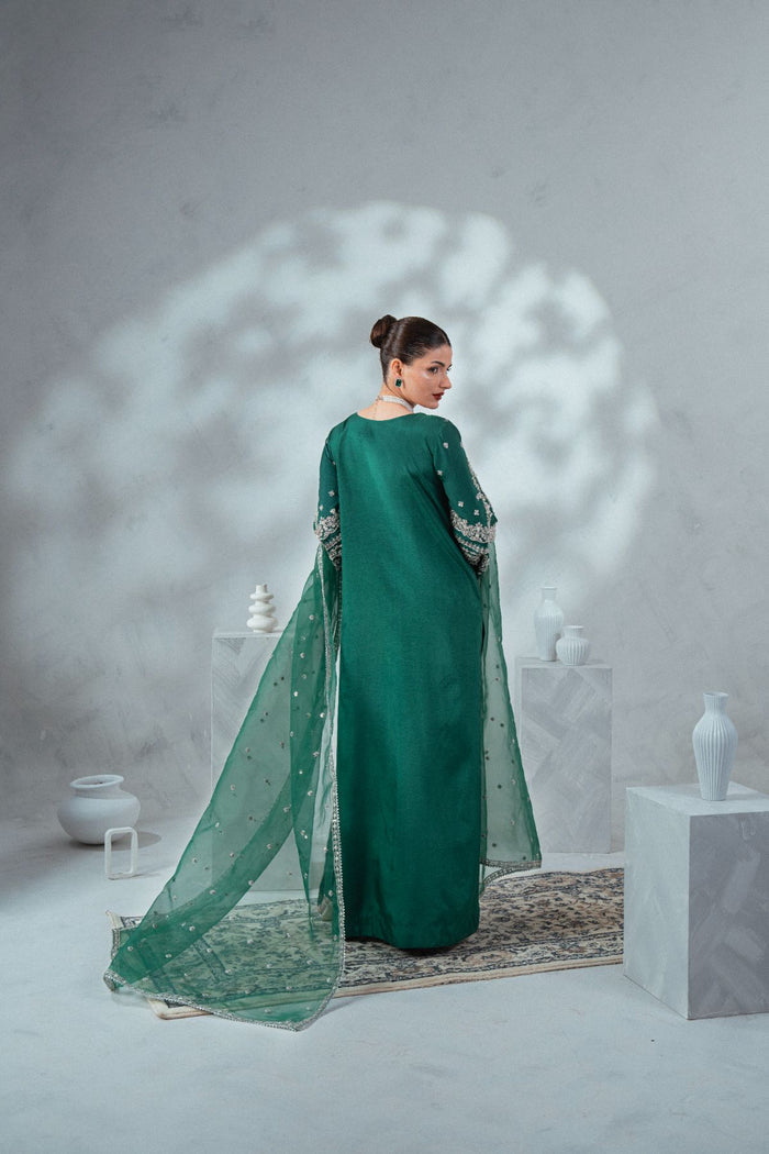 Enzo | Soiree Luxury Pret | Emerald Whisper