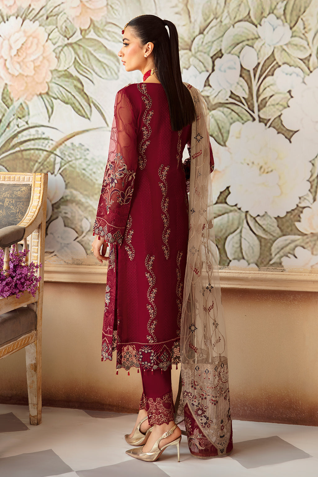 Ramsha | Minhal Organza Collection | M-1201
