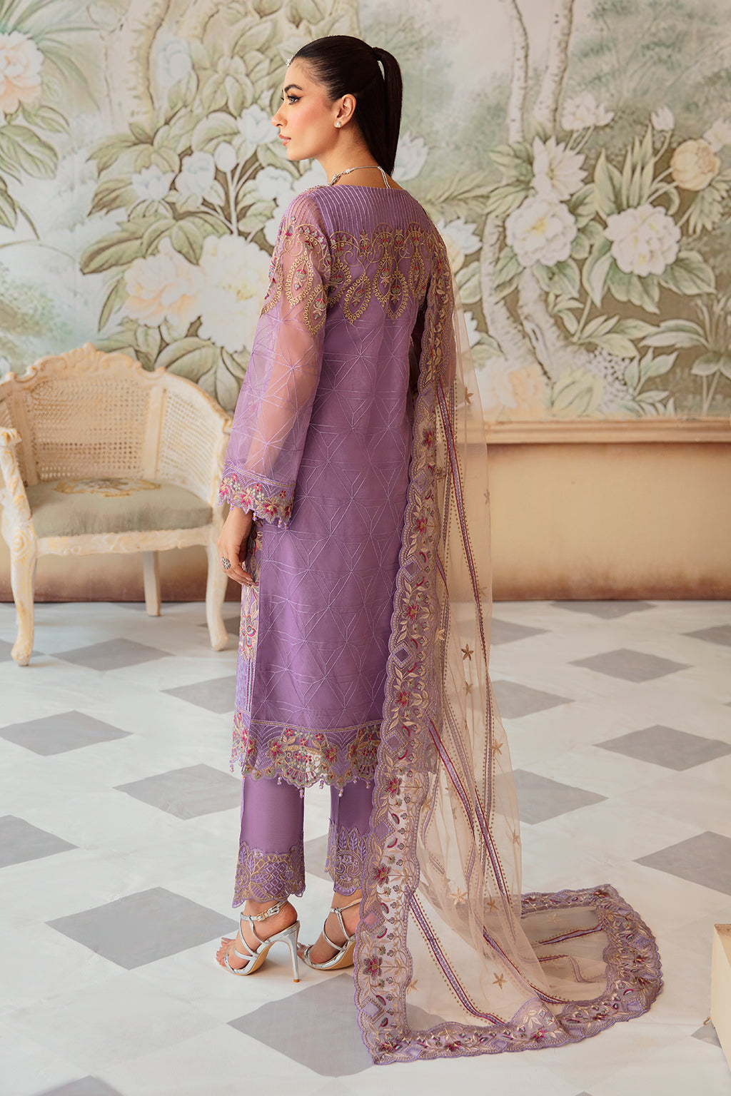 Ramsha | Minhal Organza Collection | M-1207