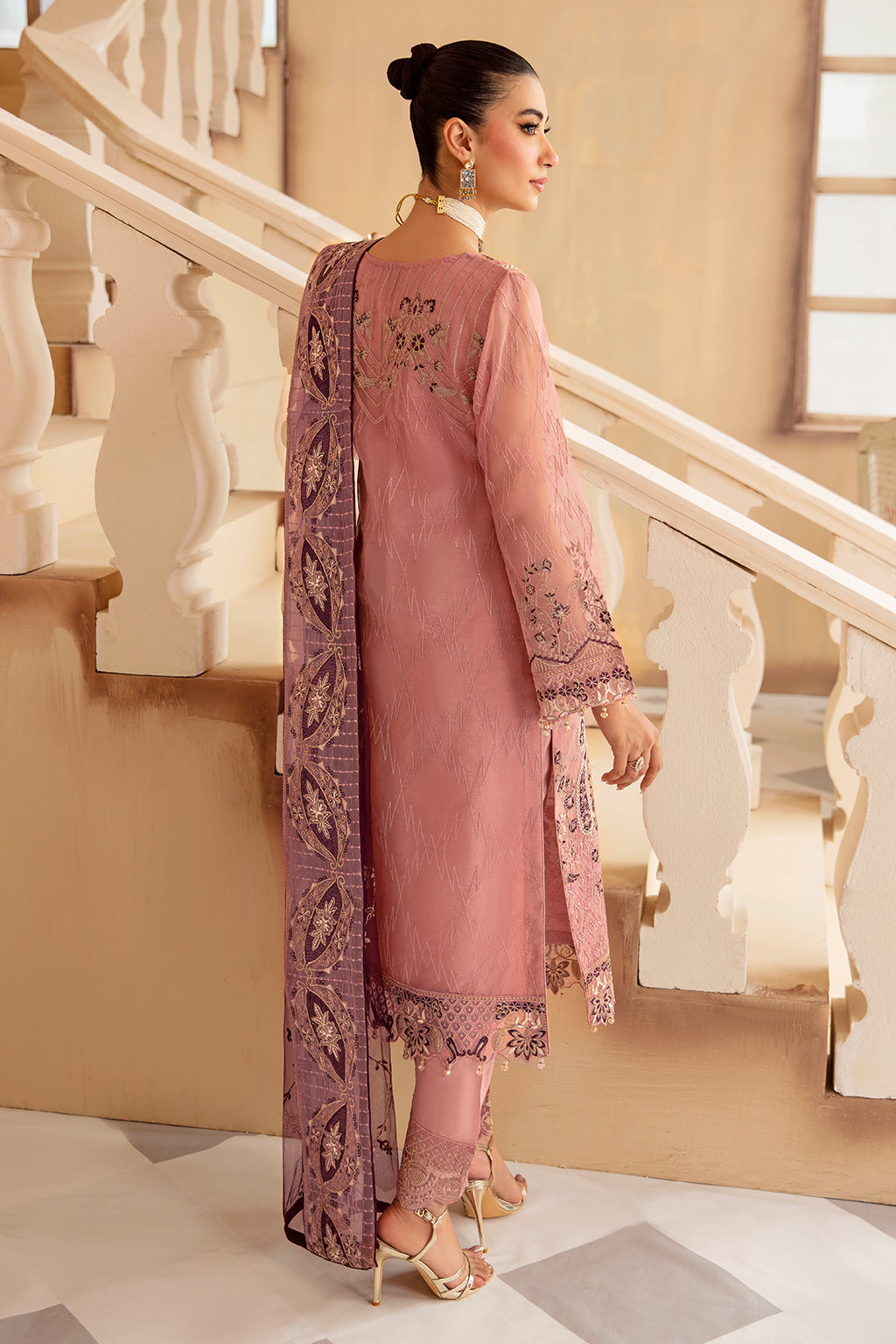 Ramsha | Minhal Organza Collection |  M-1210