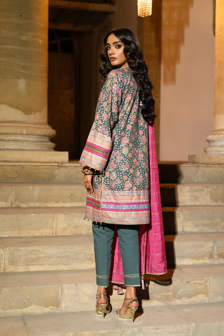 Alkaram | Spring Summer Festive 24 | Embroidered Dobby Bluish Grey