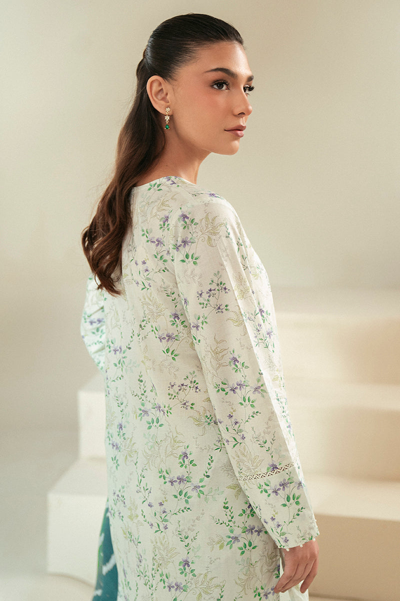 Cross Stitch | Daily Lawn 24 | LAUREL MINT-3 PIECE LAWN SUIT